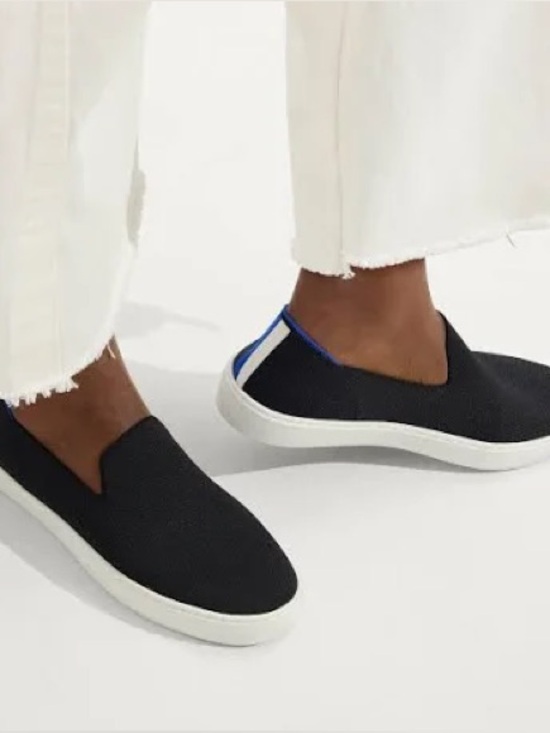 Rothy's Shoes - Rothys Navy Blue Slip On Sneakers sz 9.5 Machine Washable Flats Sustainable